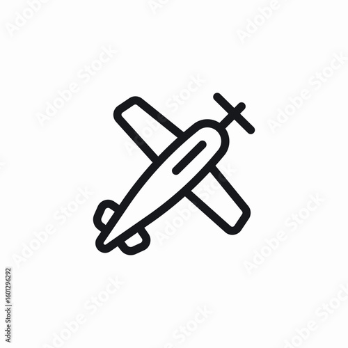 aircraft flight icon sign vector