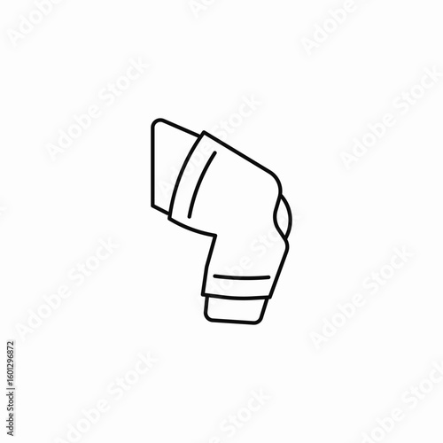 knee brace support icon sign vector