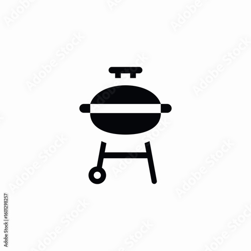 grill barbeque icon sign vector