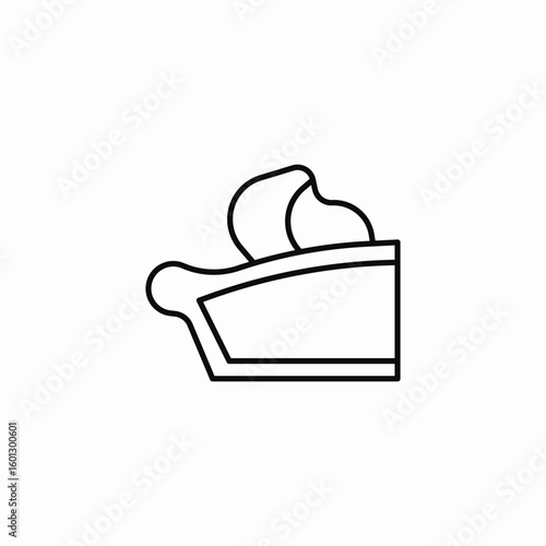 tiramisu dessert dish icon sign vector