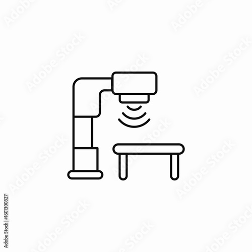 x-ray medical imaging icon sign vector