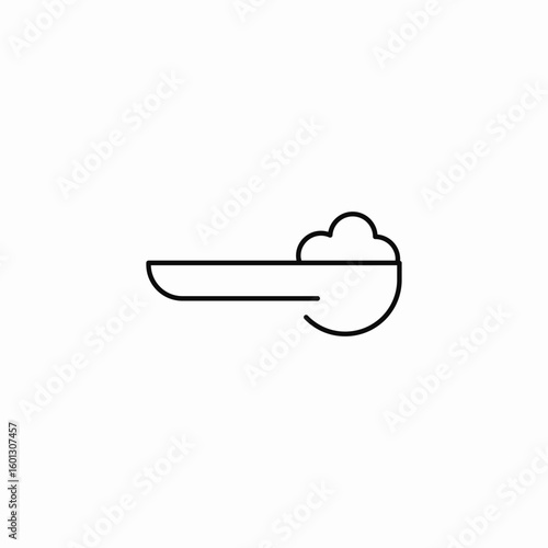 bowl with contents icon sign vector