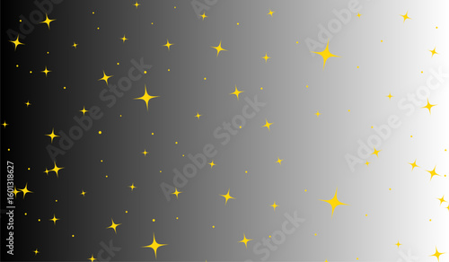 Gradient backdrop with scattered radiant figures creating a celestial ambiance and soft luminosity