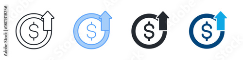 Expensive Icon Set Multiple Style. Designed In Outline, Blue, Glyph, Dual Tone