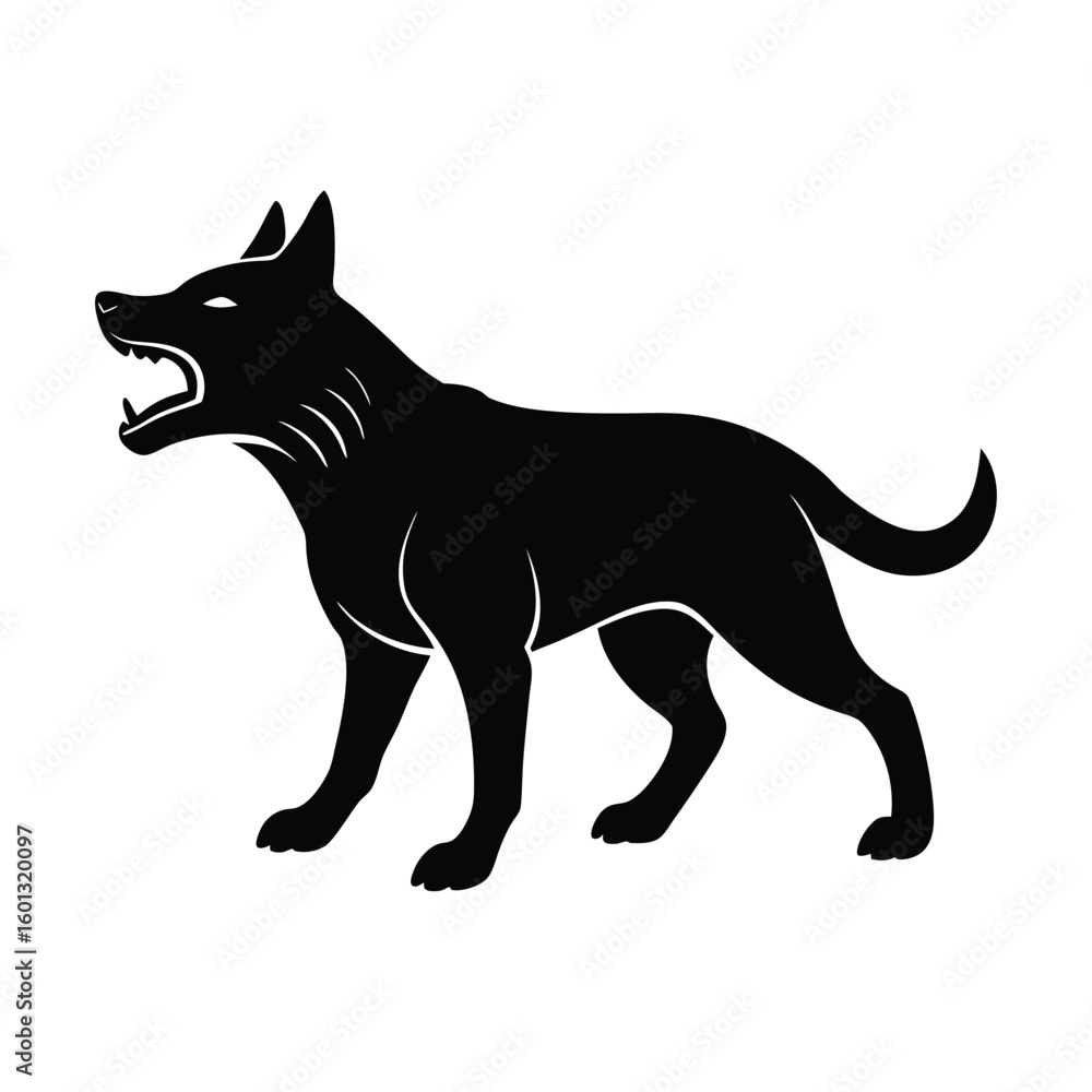 Obraz premium vector illustration of wolf