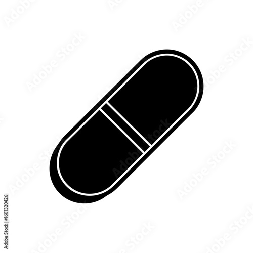 pill capsule vector illustration