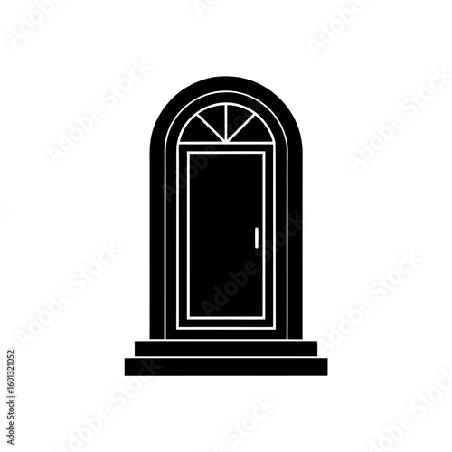 vector illustration of a door