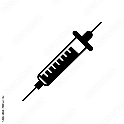 syringe isolated on white background