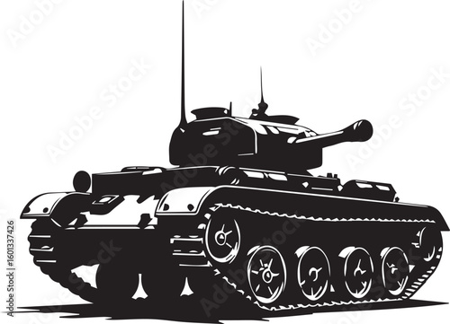 set of tank silhouettes
