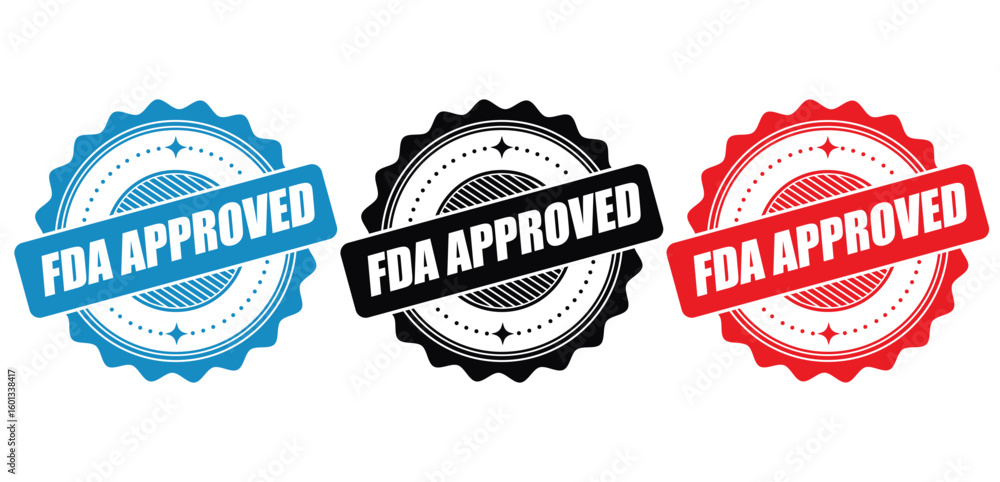 © Rafay - FDA Approved Stamp Label – Official Approval Seal Vector Design © Rafay - FDA Approved Stamp Label – Official Approval Seal Vector Design