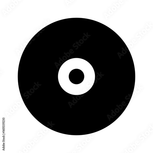 Vinyl record player icon cd dvd player