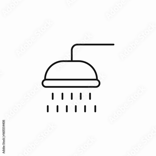 running shower head icon sign vector