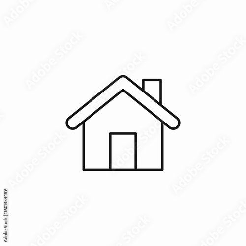 simple home house icon sign vector