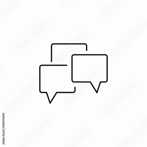 speech bubbles chat icon sign vector
