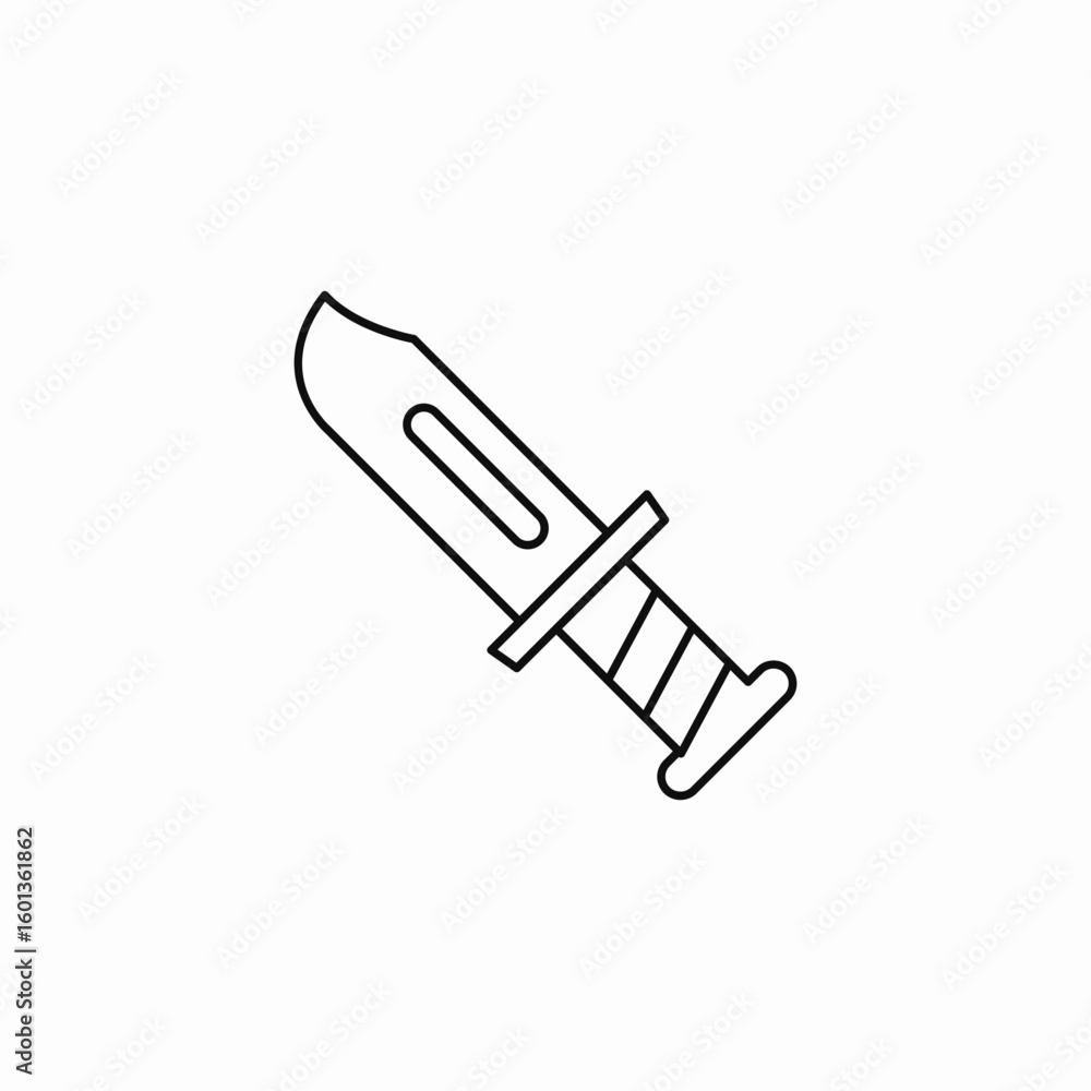 combat knife sharp icon sign vector combat knife sharp icon sign vector