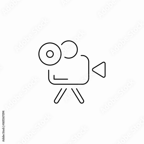 video camera recorder icon sign vector