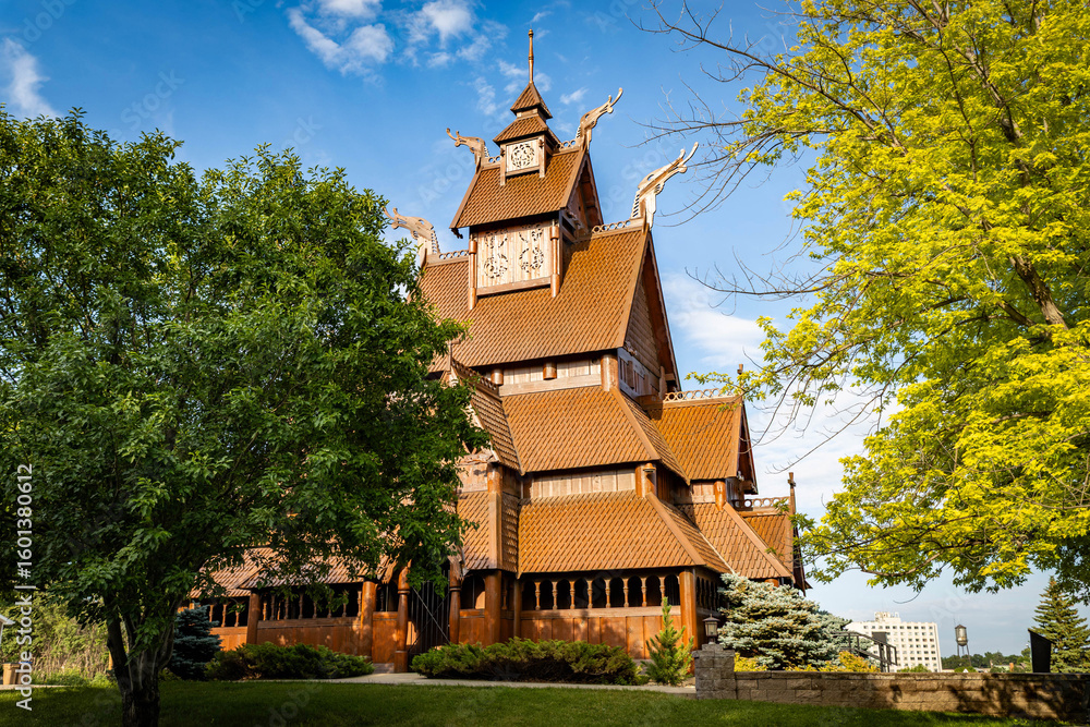 Fototapeta premium Minot Gol Stave Church Museum