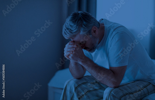 Картината върху платно Insomnia, sleeping disorder concept