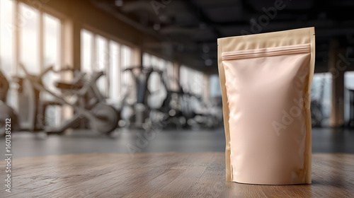 Blank Metallic Pouch for Supplement or Snack Storage in Gym Environment