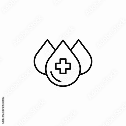 medical liquid icon sign vector