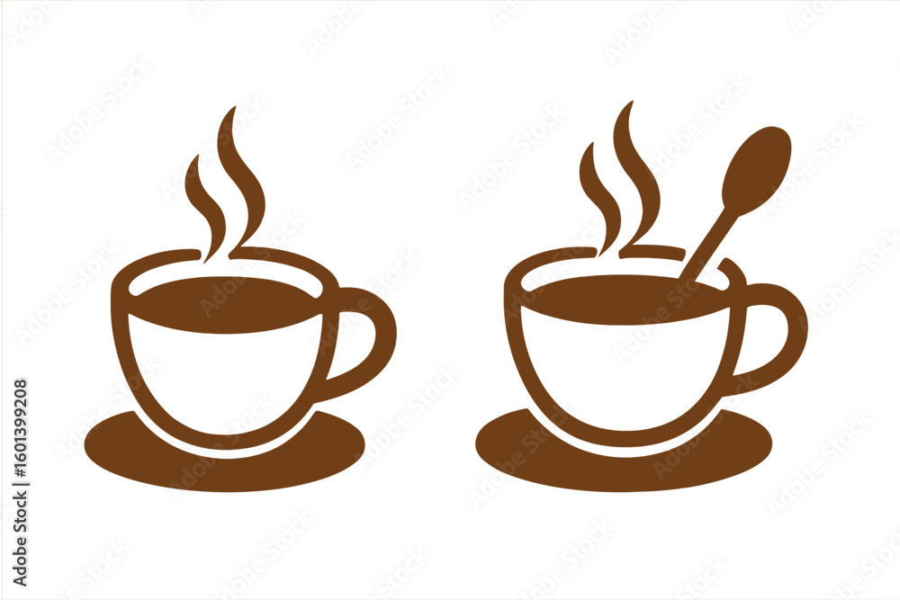 Obraz premium Isolated coffee beans vector design signifying a caffeine-free icon on a white background