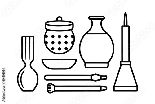 Pottery Tools Flat Lay