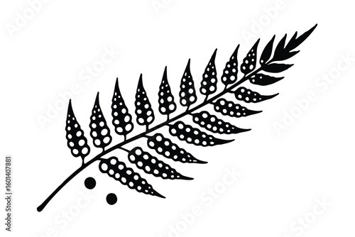 Fern Leaf with Spores