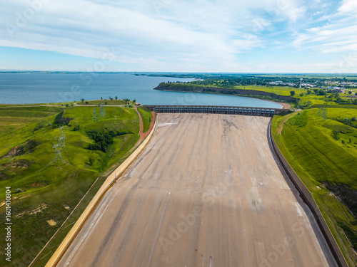 Garrison Dam at Lake Sakakawea in North Dacota