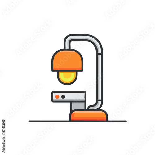 Medical exam light illustration healthcare equipment