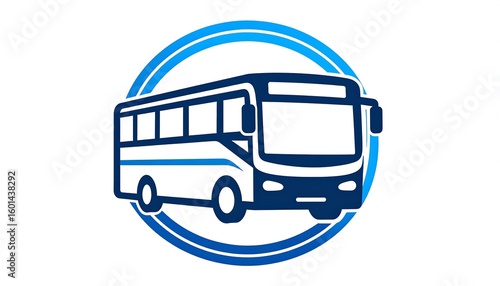 Simple bus logo design