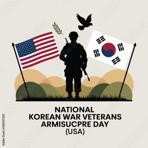 National Korean War Veterans Armistice Day USA - Honoring Heroes and Peace.