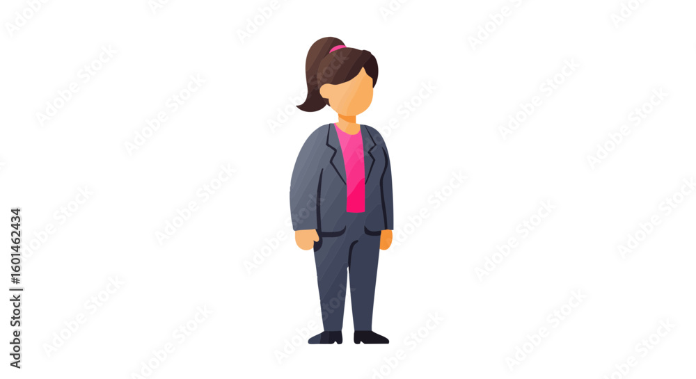Obraz premium Vector illustration of key employee icon on white background, business team concept