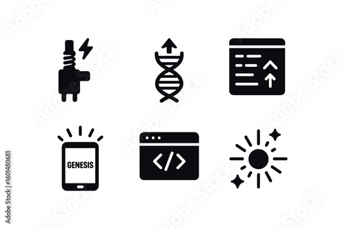 solid icon isolated emergence ignition coil emergence genetic marker assay emergence algorithm startup script emergence genesis tablet display emergence origin code snippet emergence life