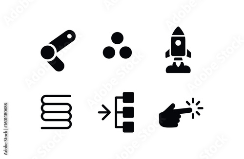 solid icon isolated beginning pivot joint beginning primordium cluster beginning launch actuator beginning initiation coil beginning sequence chart beginning trigger event