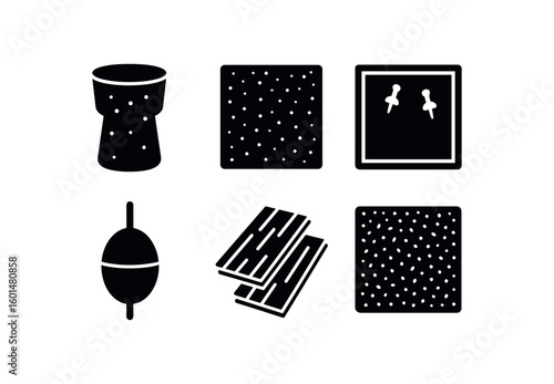 solid icon isolated cork bottle stopper cork insulation tile cork bulletin board cork float buoy cork flooring plank cork acoustic panel