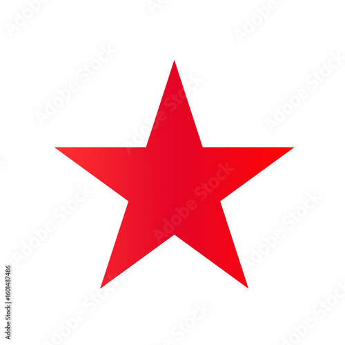 red star icon flat vector symbol design