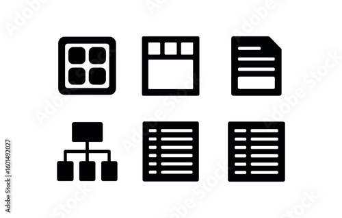 solid icon isolated form mold cavity form shape matri form stcture model form sheet template form block diagram form parameter field