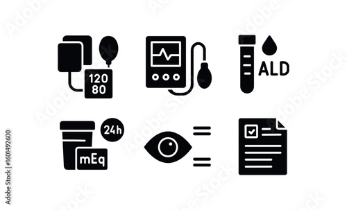 solid icon isolated essential hypertension home sphygmomanometer cuff essential hypertension endothelial function analyzer essential hypertension aldosterone concentration assay essential
