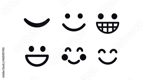 solid icon isolated Smile curved lips Smile smiling mouth Smile grin out Smile tooth icon Smile cheek blush Smile beam eyes