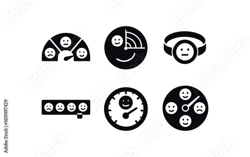 solid icon isolated Mood color palette Mood emotional gauge Mood vibe radar Mood mood ring Mood spectm scale Mood feeling dial