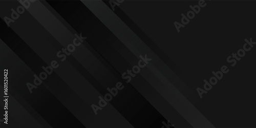 Black abstract background. Elegant dark diagonal shape elements.