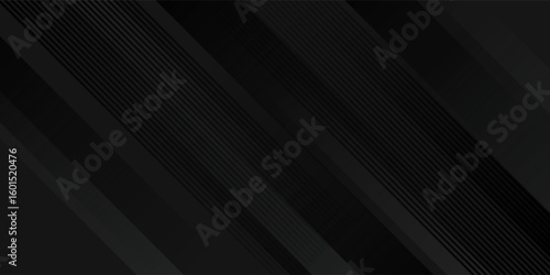 Black abstract background. Elegant dark diagonal shape elements.