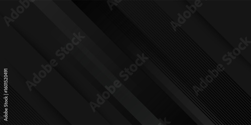Black abstract background. Elegant dark diagonal shape elements.