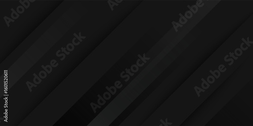 Black abstract background. Elegant dark diagonal shape elements.