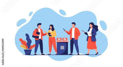 Diverse team collaborating on project, perfect for website banners or business presentations.