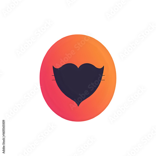 red heart with a heart