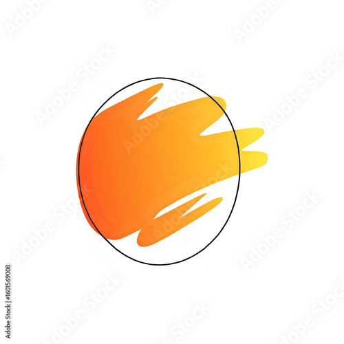vector illustration of a orange