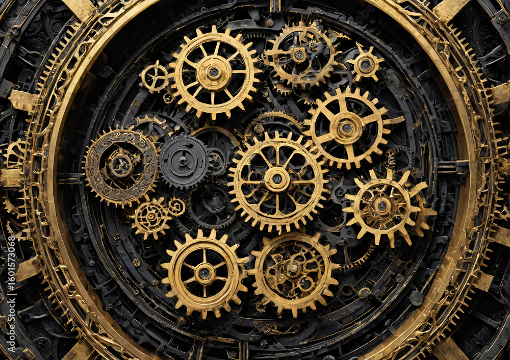Obraz premium old clock mechanism