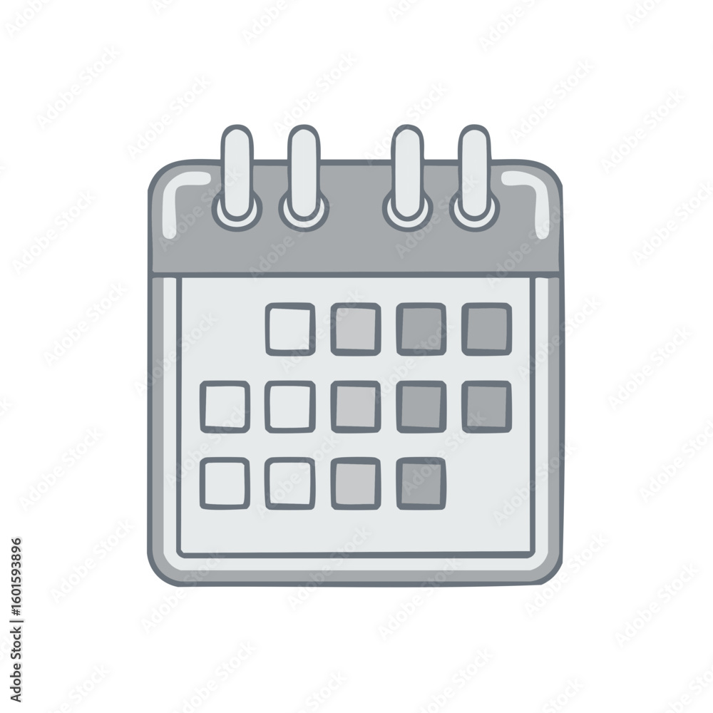 Gray Calendar Icon Showing Selected Dates Reminder Schedule Organization Planning Gray Calendar Icon Showing Selected Dates Reminder Schedule Organization Planning