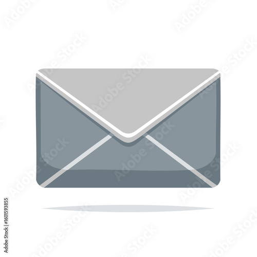 Simple Blue Envelope Vector Illustration for Mail Communication Graphic Resource